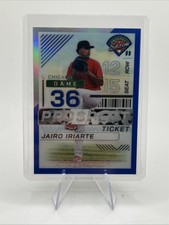 2024 Panini Prospect Edition Baseball Jairo Iriarte PROSPECT TICKET Blue /149