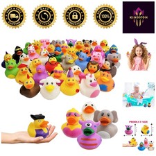 Delightful Assorted Rubber Duck Toys - 10-Pack for Birthday Parties Pool Fun