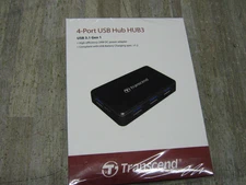 Transcend USB 3.0 4-Port Hub3 HUB 3 TS-HUB3K New & Sealed free fast shipping