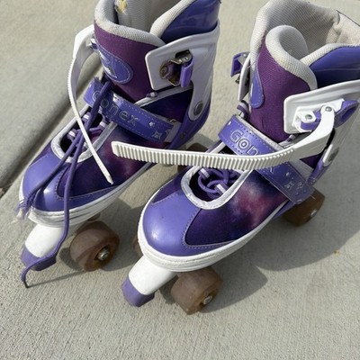 Gonex Purple Rollerskates Size US 4-7 Adjustable Girls With Brakes
