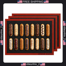 Perforated Silicone Baking Mat 3/4 Sheet 13x19in for Pastries & Bread