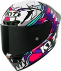 KYT KX-1 Race GP Bastianini Repl. 2023 Helmet (White/Pink/Purple/Black) Size: L (59)
