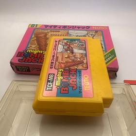 Mighty Bomb Jack Famicom NES CIB Box Manual TECMO Japan Nintendo Retro Game