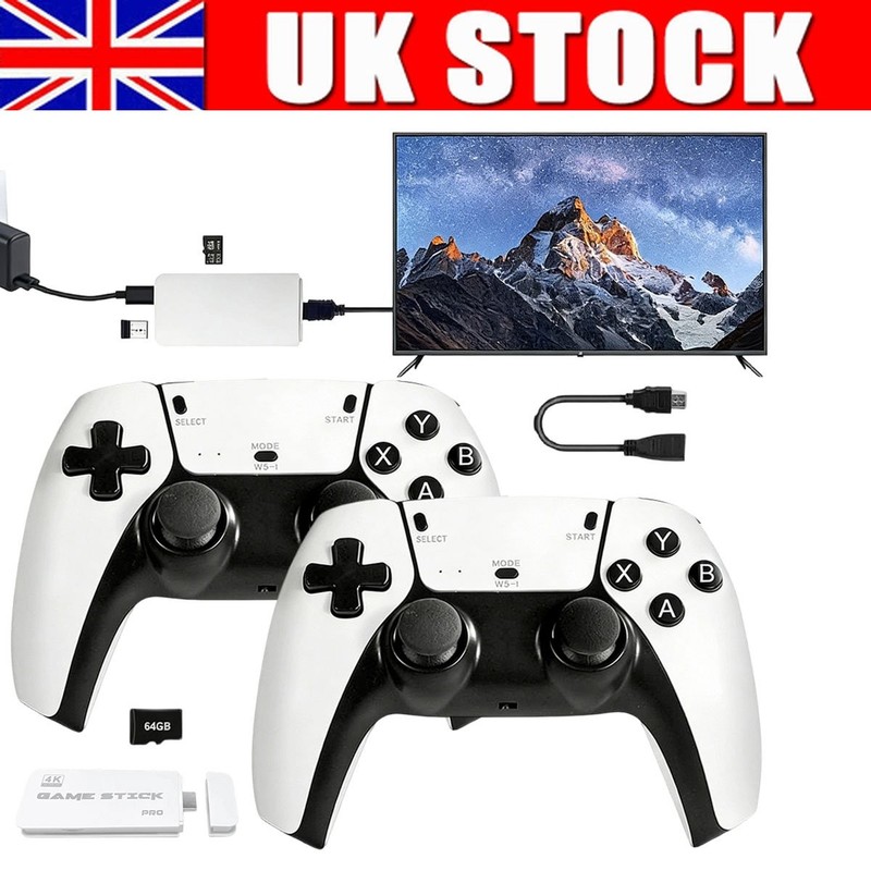 Video Game Console Retro 20000+ Games 64G With 2X 2.4 GHz Wireless Controller