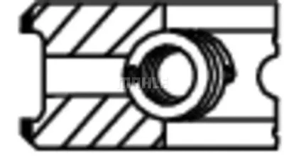 Jeu de segments de piston 009 81 N2 MAHLE pour ALFA ROMEO CADILLAC FIAT LANCIA - Photo 1/4