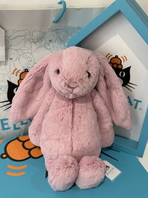 *AUTHENTISCH* Jellycat Bashful Tulpe rosa Häschen - Medium brandneu mit Etikett