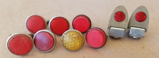 Lot 9 Bike Reflector Vintage Bicycle Rack Fender Car License Plate Lot Jewel