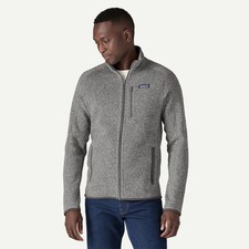PATAGONIA Mens Small Better Sweater Fleece Jacket 1/4 Zip Gray Pullover Pockets
