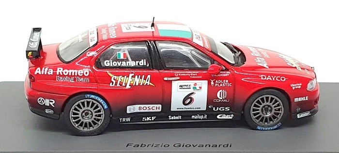 Spark 1/43 Scale S0474 - Alfa Romeo 156 #6 3rd WTCC 2005 F. Giovanardi - Red - Image 3 of 4