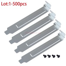 Replacemt PC Case Dustproof PCI Slot Cover Straight BottomTab w/Thumb Screws Lot