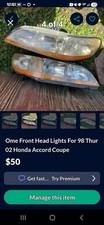 Headlight For 2001-2003 Honda Accord Coupe