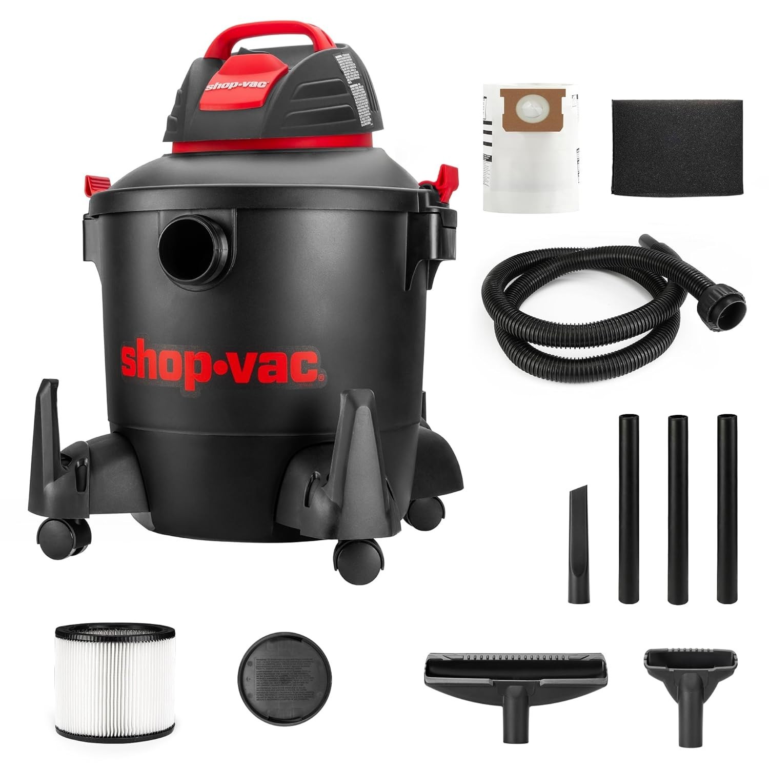 Wet Dry Vacuum Cleaner 8 Gallon 4 5 Peak HP Garage Workshop Home Use