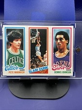 1980 Topps #194 264 38 Pete Maravich Dennis Johnson - EX-MT 3c