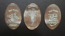 MK36 - 3 pressed elongated quarters @ Magic Kingdom Disney World STAR TRADERS