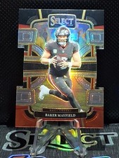 2023 Panini Select - Concourse Baker Mayfield #92 Black & Red Prizm Die-Cut