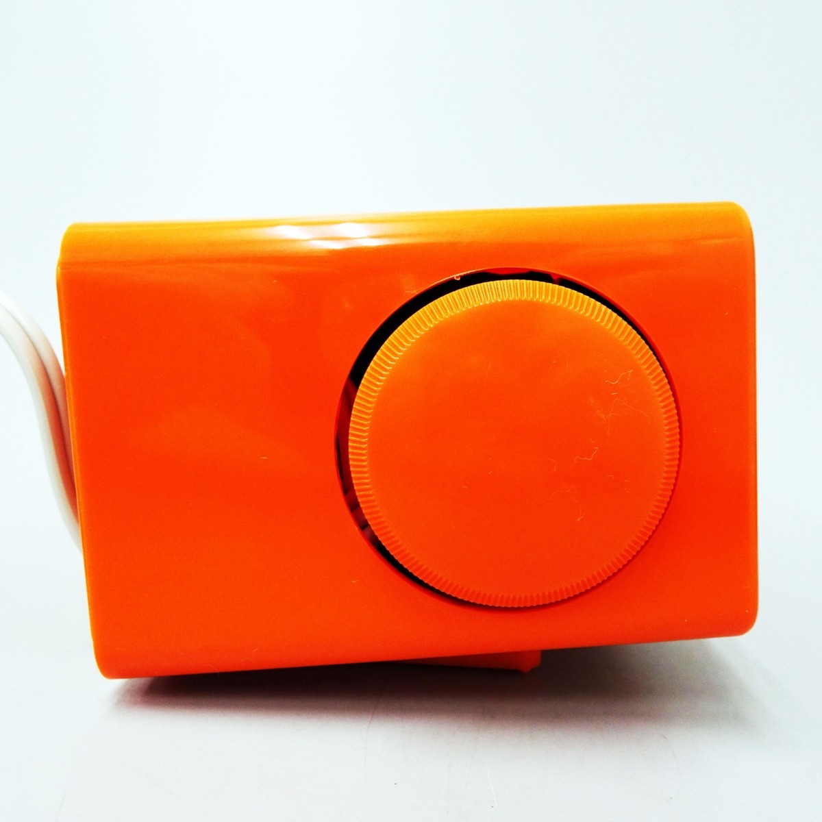 SANKYO Flip Alarm Clock DT-601 Orange 70s Vintage Space Age Mid