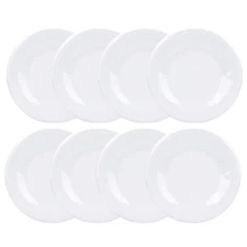 Melamine Plates set of 8, 11-inches Dinner Plates Set for Indoor and Outdoor ...
