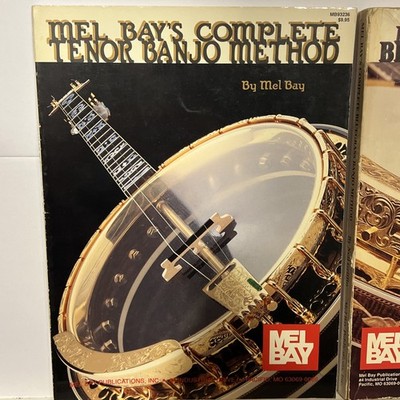 Mel Bays Complete Bluegrass & Tenor Banjo Method Set Of 2 1987-93