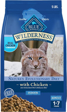 Blue Buffalo Wilderness Natural Adult Dry Cat Food Indoor Cats, High-Protein G