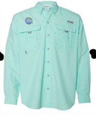 Columbia Shirt Mens Medium Bahama PFG Fishing Vented Long Sleeve New w/Tags