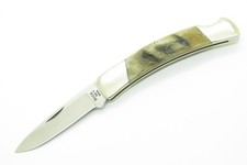 Vintage 2006 Buck 501 USA Custom Ram Horn Folding Lockback Pocket Knife