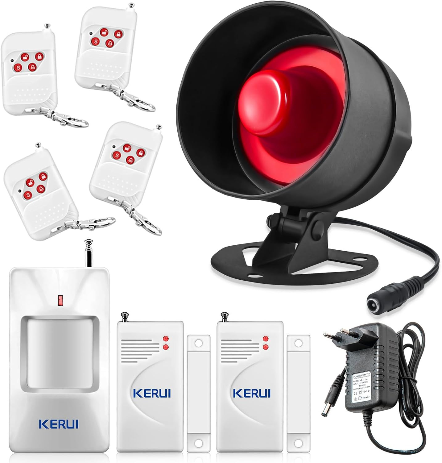 Sistema di Allarme Casa Wireless 9 Pezzi - Antifurto Intelligente WiFi