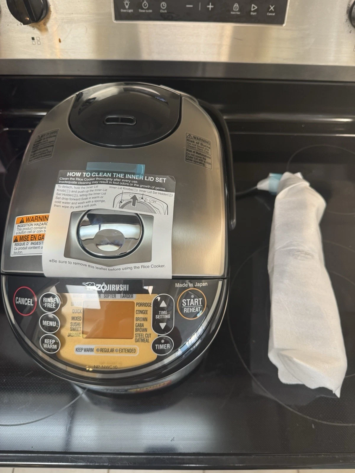 Zojirushi NP-NWC10 Pressure Induction Heating Rice Cooker and Warmer
Opens in a new window or tab