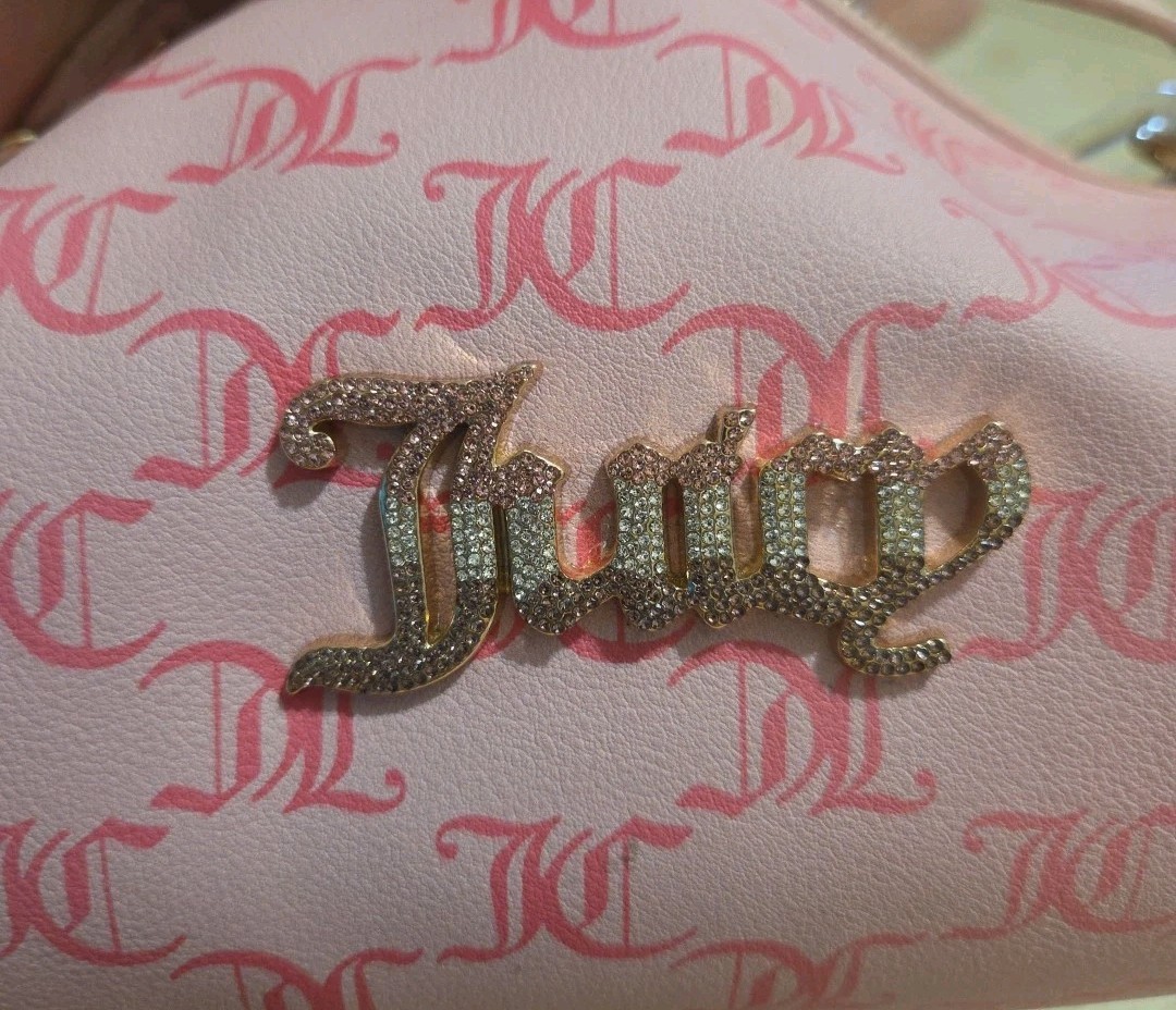 Women's Juicy Couture Bling Bling Roll Bag  Pink Multi Exclusive New With Tags ! image 9
