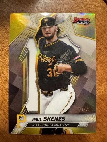 2025 Bowman Best Paul Skenes Gold Foil Parallel Card#40 SP#11/75