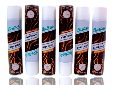 (Lot of 6) Batiste Dry Shampoo for Dark Hair Color 6.76 oz. No White Residue New