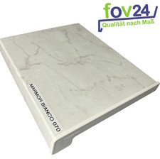 FENSTERBANK WERZALIT EXCLUSIV Marmor Bianco Kunststoffabschluss Zuschnitt