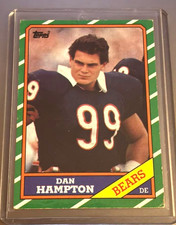 1986 Topps Football  - Dan Hampton #22 Bears VG