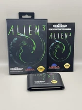 Alien 3 (Sega Genesis, 1993) Complete w/Manual - CIB - Incredibly Clean!!!