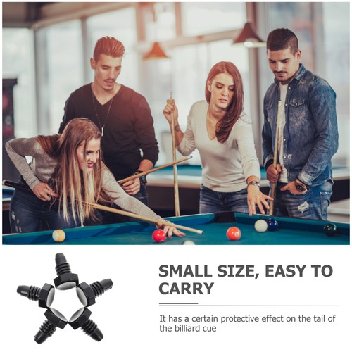 5 Pcs Pool Cue Cues Protector Plastic Billiard Joint Tip Billiards - Bild 5 von 12