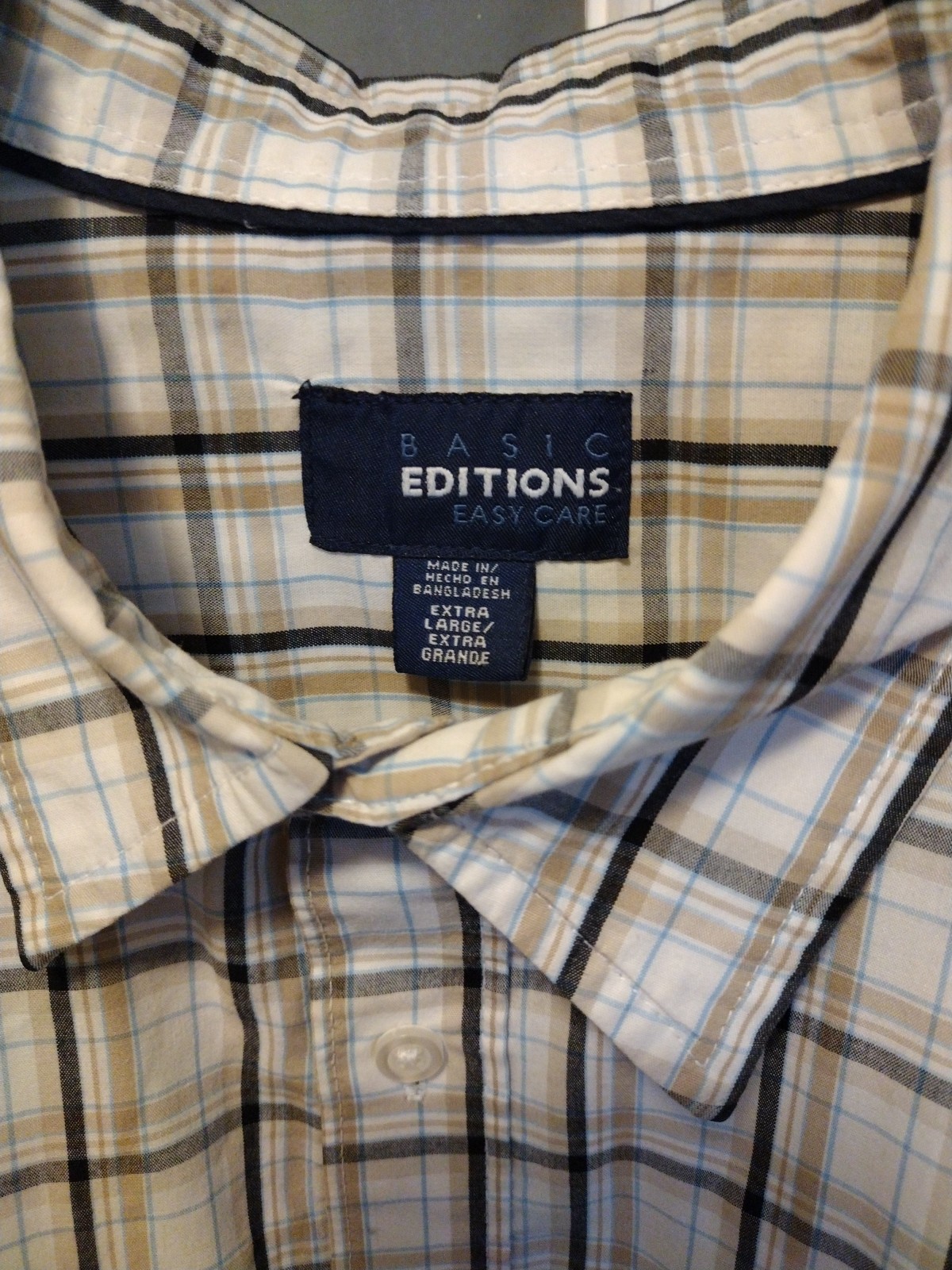 Basic Editions Sears Button Up Down Shirt Men's S… - image 8
