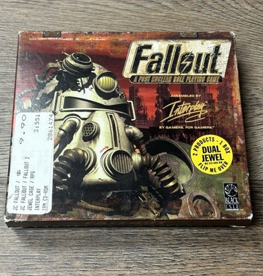 Fallout/Fallout 2 Dual Jewel (PC, 2001) BOX ONLY! NO GAME DISCS!
