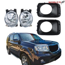 Pair Fog Light Halogen Lamp For Honda Pilot 2009 2010 2011 Front Leftright Side