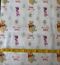 DISNEY WINNIE THE POOH BEE CUDDLY PIGLET 100 Cotton FABRIC MATERIAL SEWING
