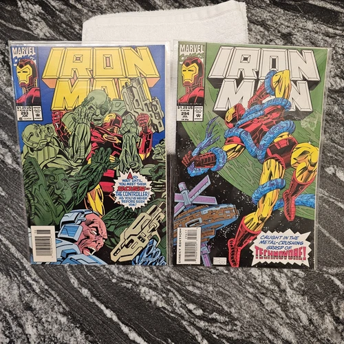 Iron Man 1st Series #293 & #294 Newsstand Marvel Lot Of 2 Vintage Comics READ⬇