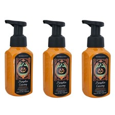 3 NEW Bath  Body Works Pumpkin Carving Gentle  Clean Foaming Hand Soap 8.75 OZ