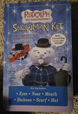 Rudolf The RED Nose Reindeer Build a Snowman in box