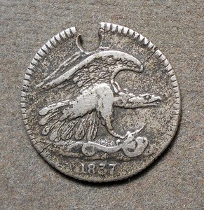 Hard Times HT-268, Low-120, Feuchtwanger Cent, R-1, copper nickel, 19mm, vf – op