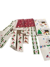 vintage christmas mrs grossman stickers Lot Fireplace Santa Deer Musical Holly