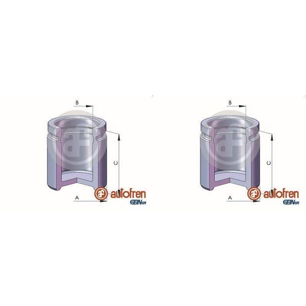 2X Autofren 42Mm Kolben Bremssattel Vorne Passend FüR Audi A6 A7 A8 Q5 BMW 5 6 7-image