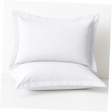 2 Pack Pillow Shams King Size 20x36   600 Thread 20" x 36" Pack of 2 White