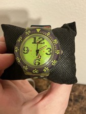 Vintage Swatch Scuba 200 1991 Spray Up New Battery Working Mint