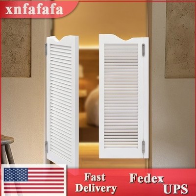 Partition Door Half Door Double-hinged Pine-wood Door 180° Open Countryside USA
