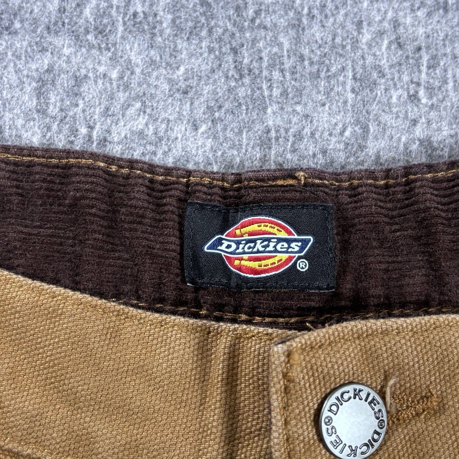 Dickies Mens Size 30x32 Double Knee Canvas Beige Heavy Duty Work Carpenter Pants image 6