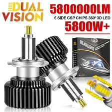 5800000LM H7 LED Headlight CSP LED 6000K 5800W High Low Beam H1 H8 H9 H11 H4