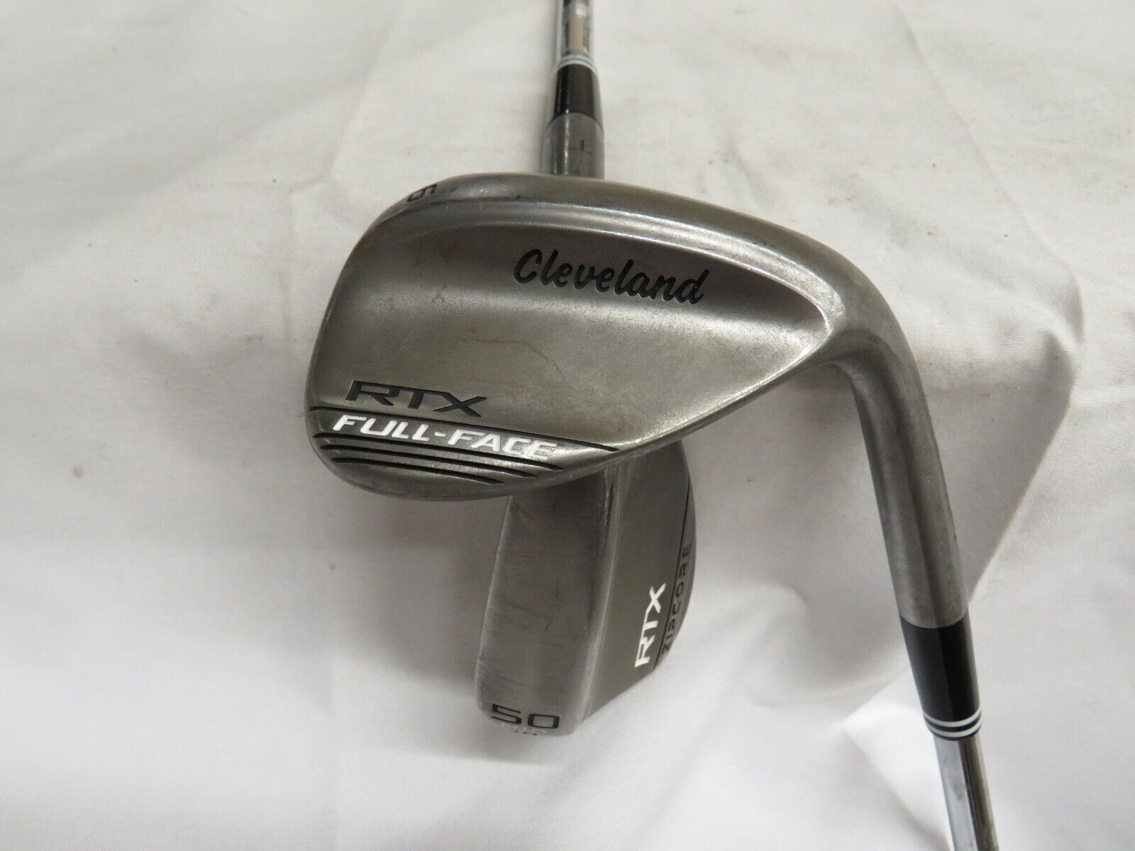 Used Cleveland RTX Full-Face Tour Raw 50 & 56 Wedge Set Wedge Flex Steel Shafts